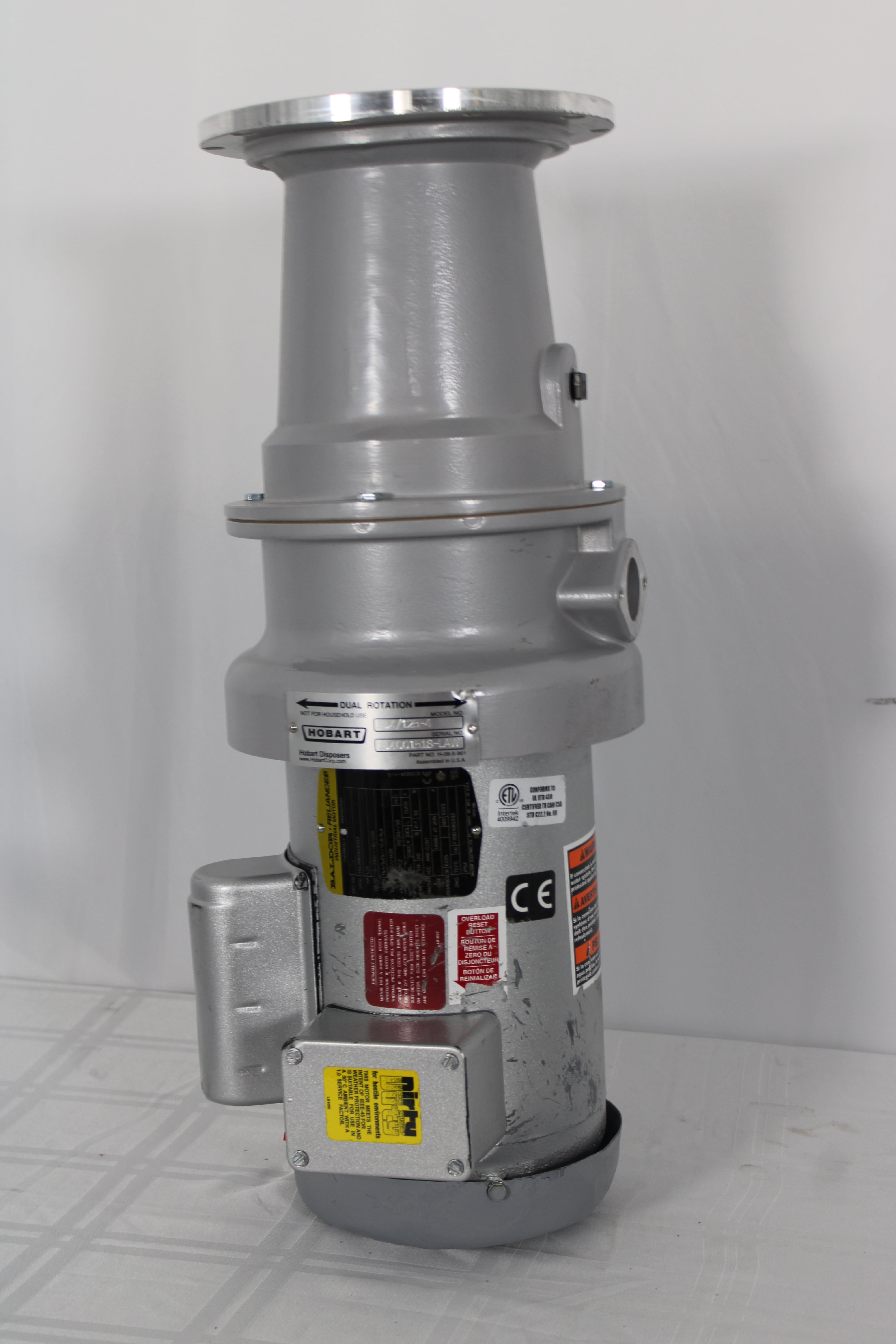 *Ding & Dent* Hobart FD4/125-LONG-1PH Food Waste Disposal with Long Housing