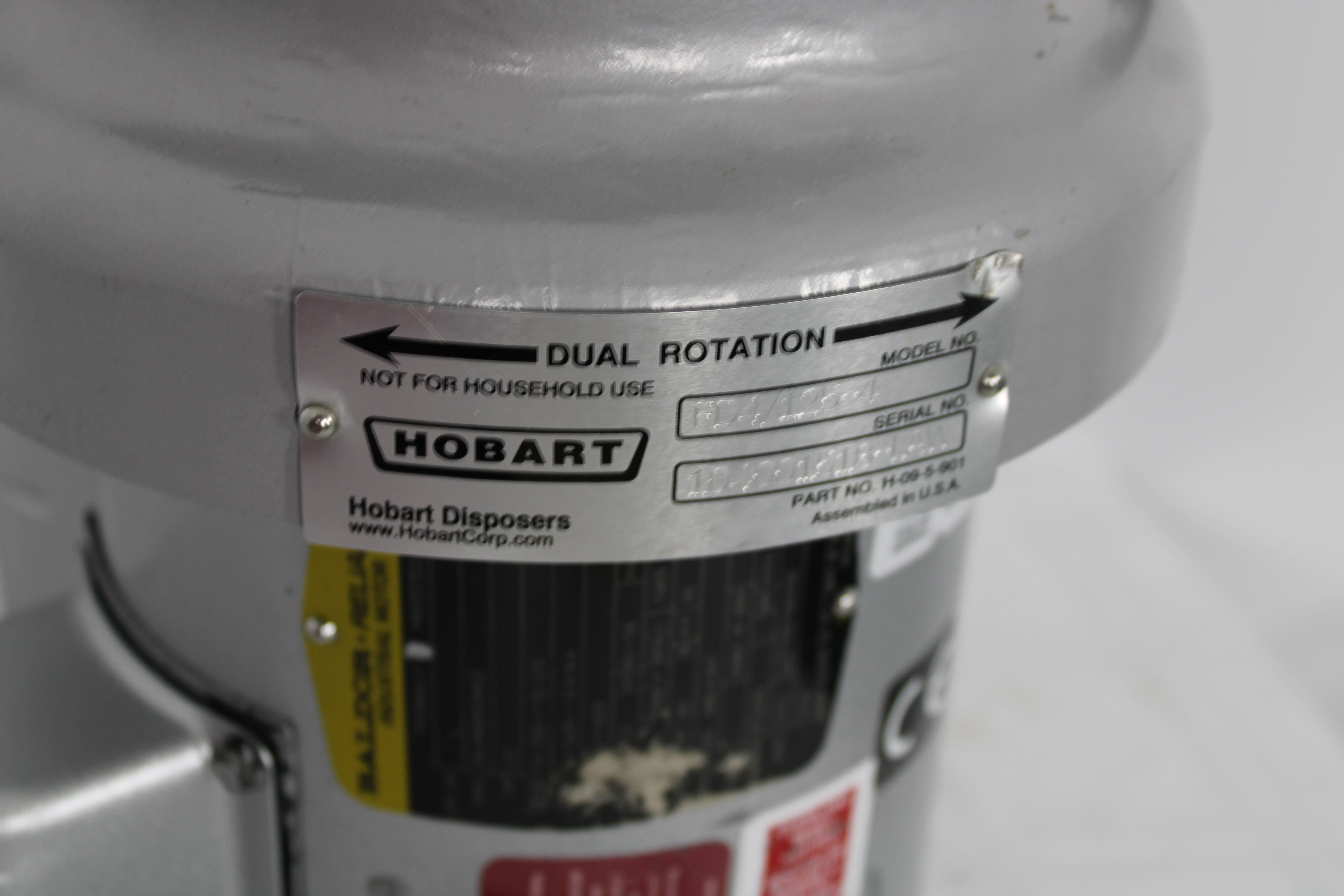 *Ding & Dent* Hobart FD4/125-LONG-1PH Food Waste Disposal with Long Housing