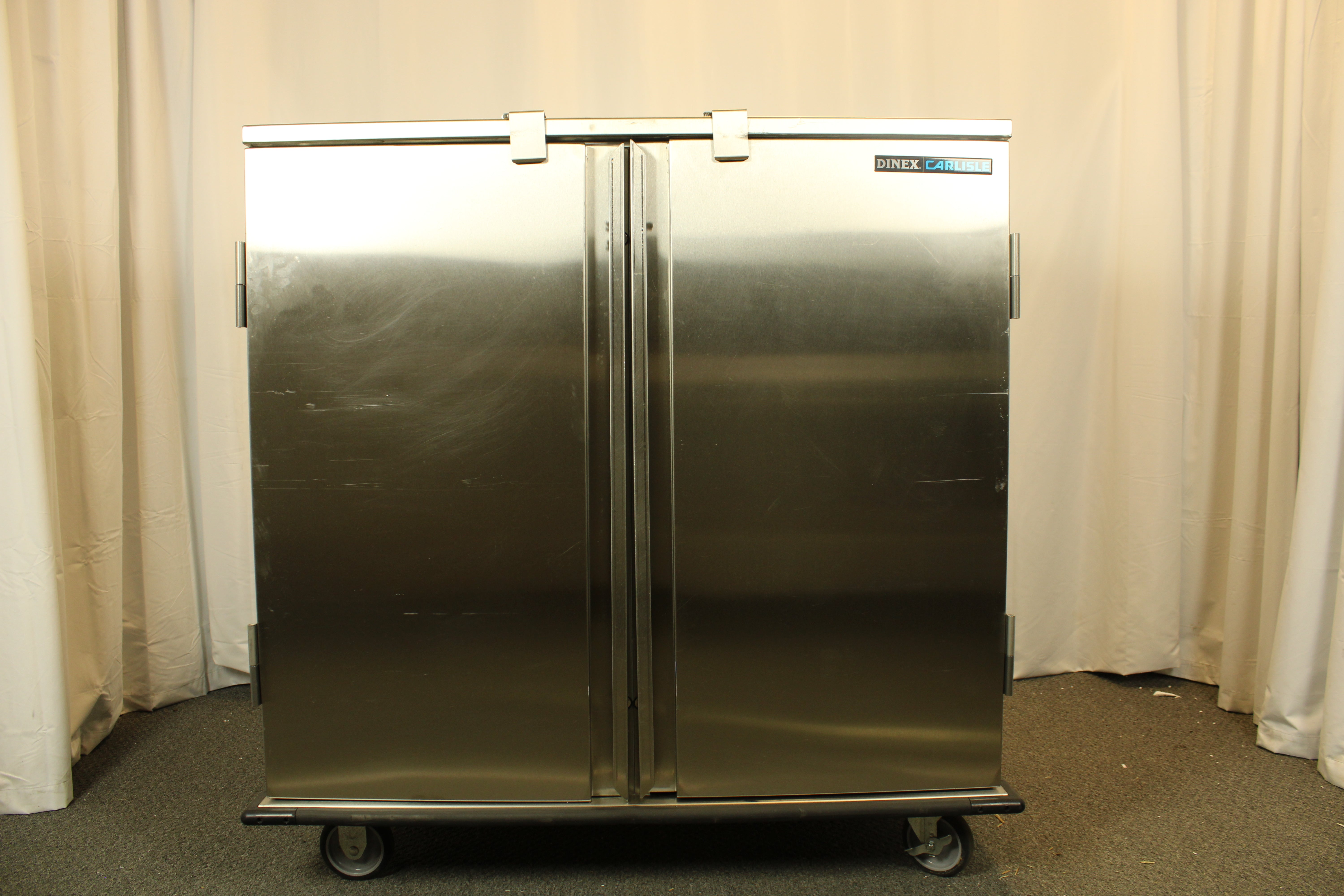 *Used* Carlisle Dinex DXICT282D Economy Tray Delivery Cart w/ Wrap Around Bumper