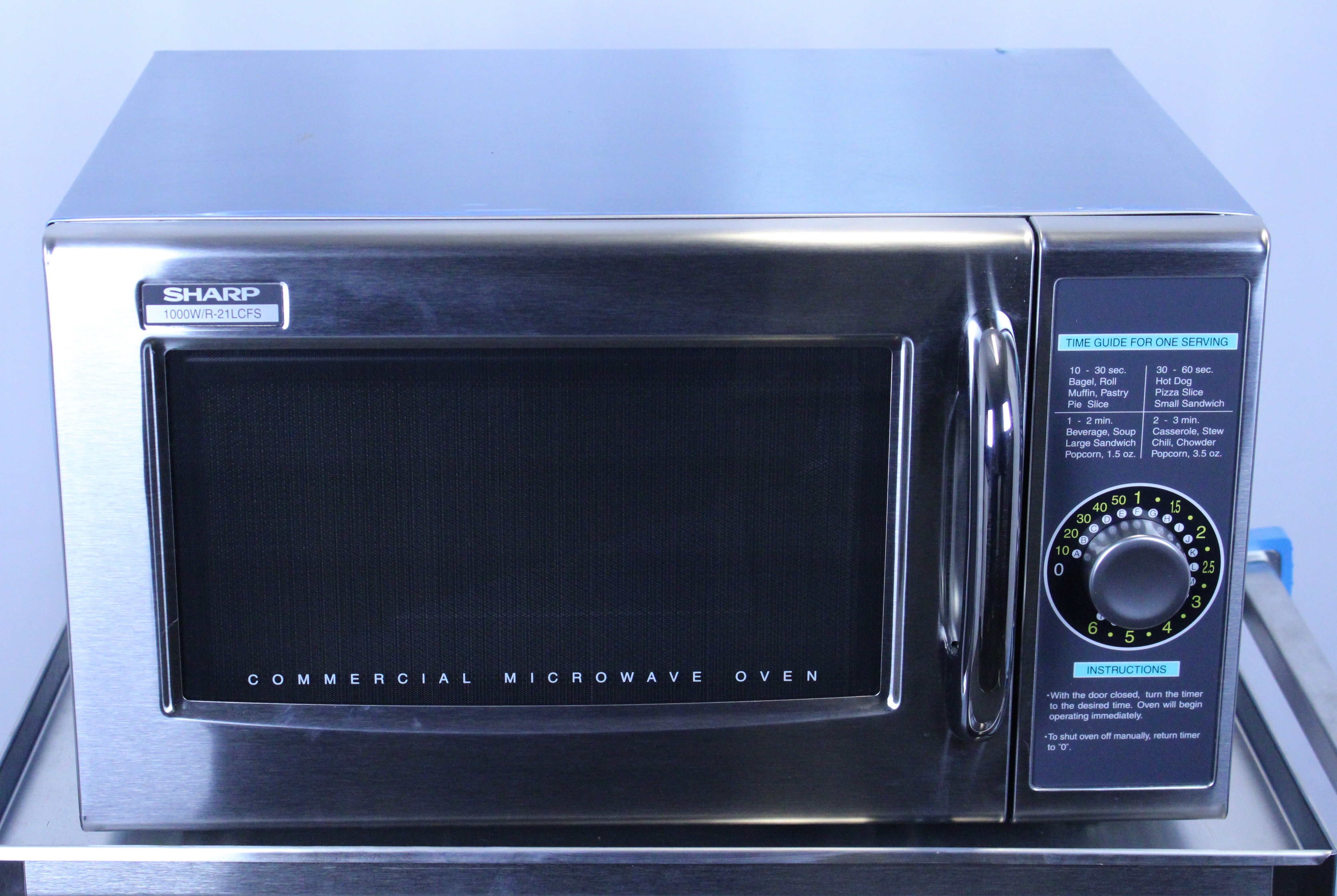 *Open Box* Sharp R-21LCFS 1000 Watt Microwave Oven with 1.0 Cu. Ft.