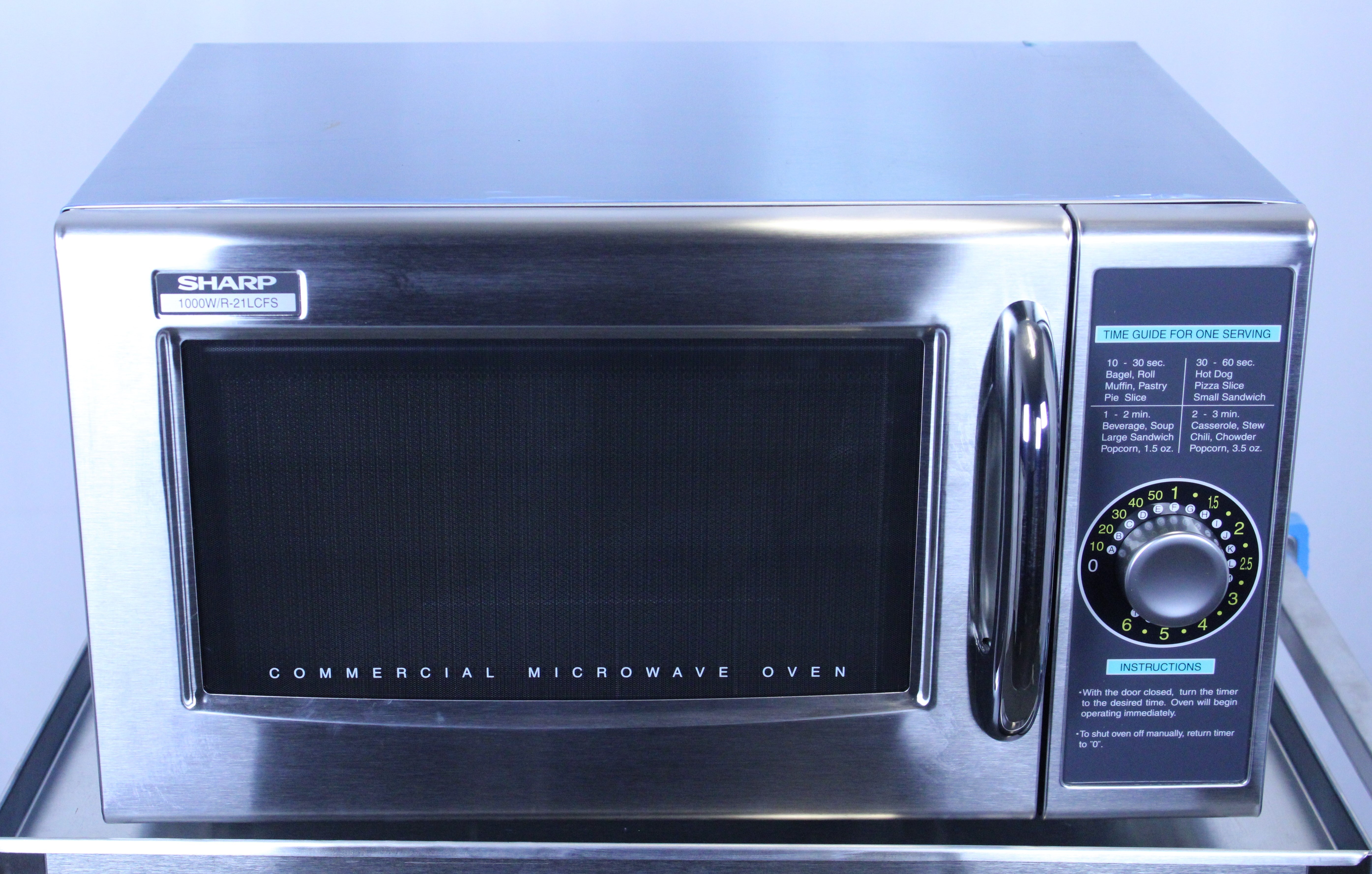 *Open Box* Sharp R-21LCFS 1000 Watt Microwave Oven with 1.0 Cu. Ft.