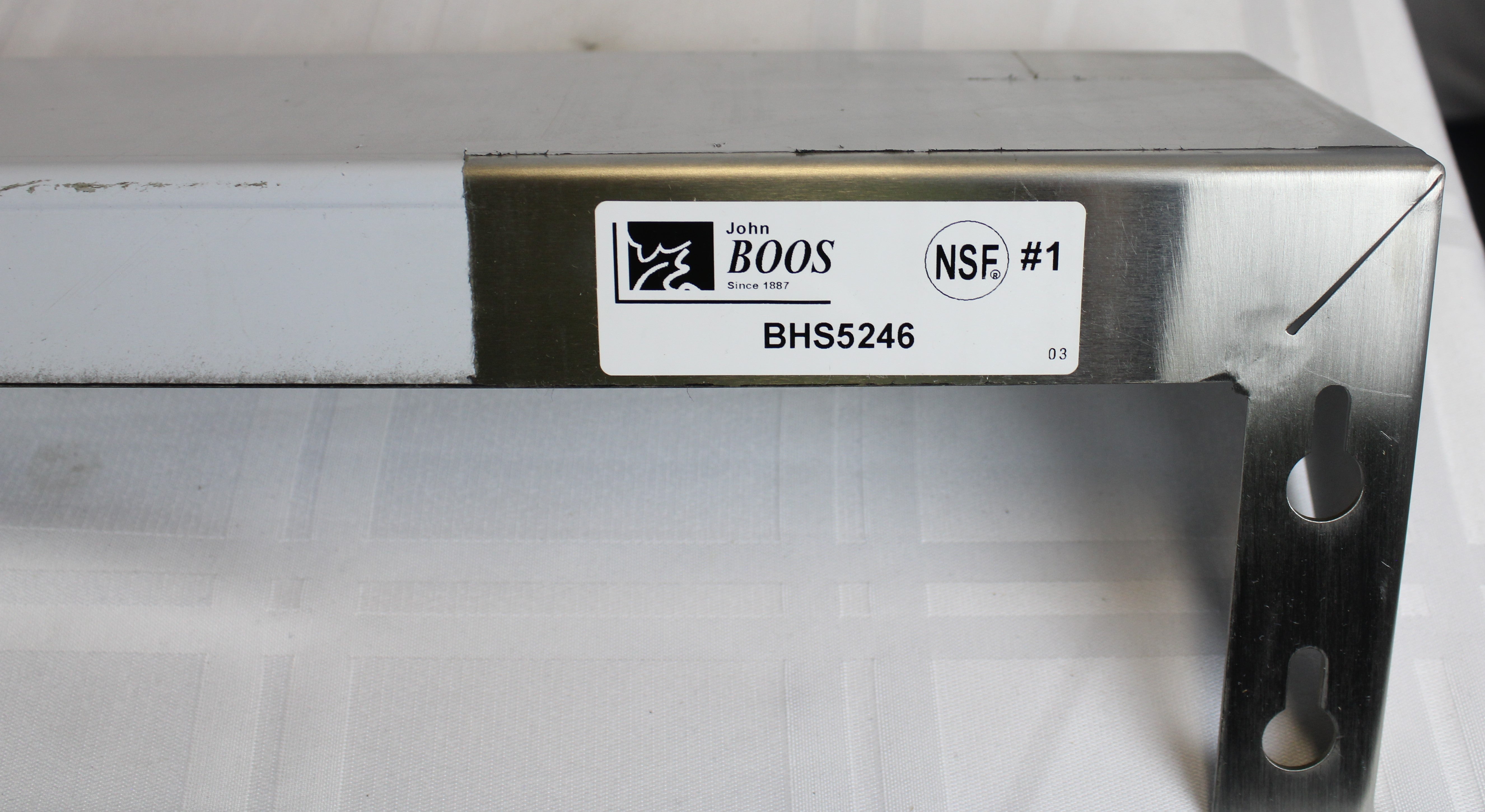 *Open Box* John Boos BHS5246 Lavatory Shelf 16GA Stainless Steel