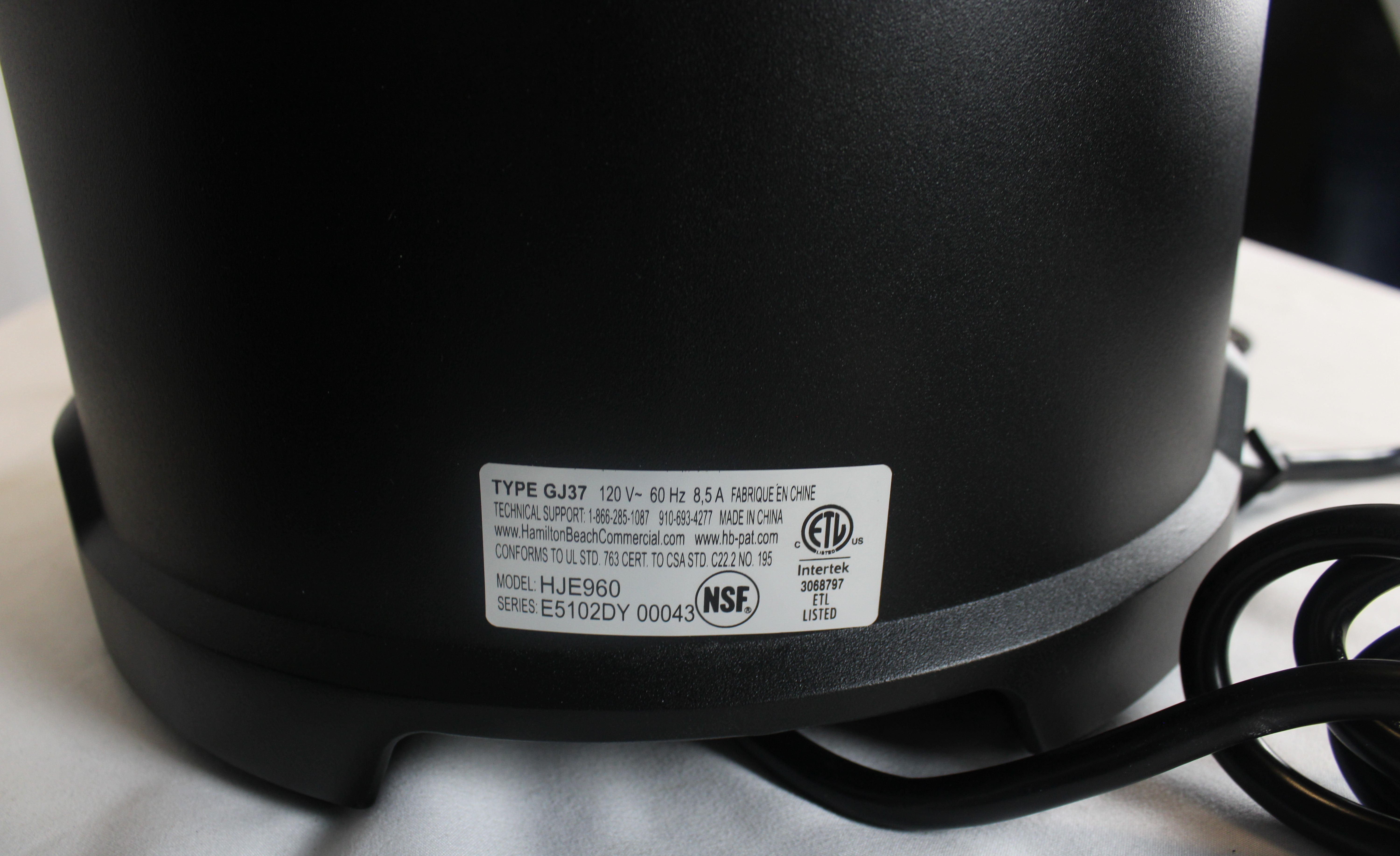 Hamilton Beach HJE960 *Open Box* Electric Centrifugal Juice Extractor (1889)