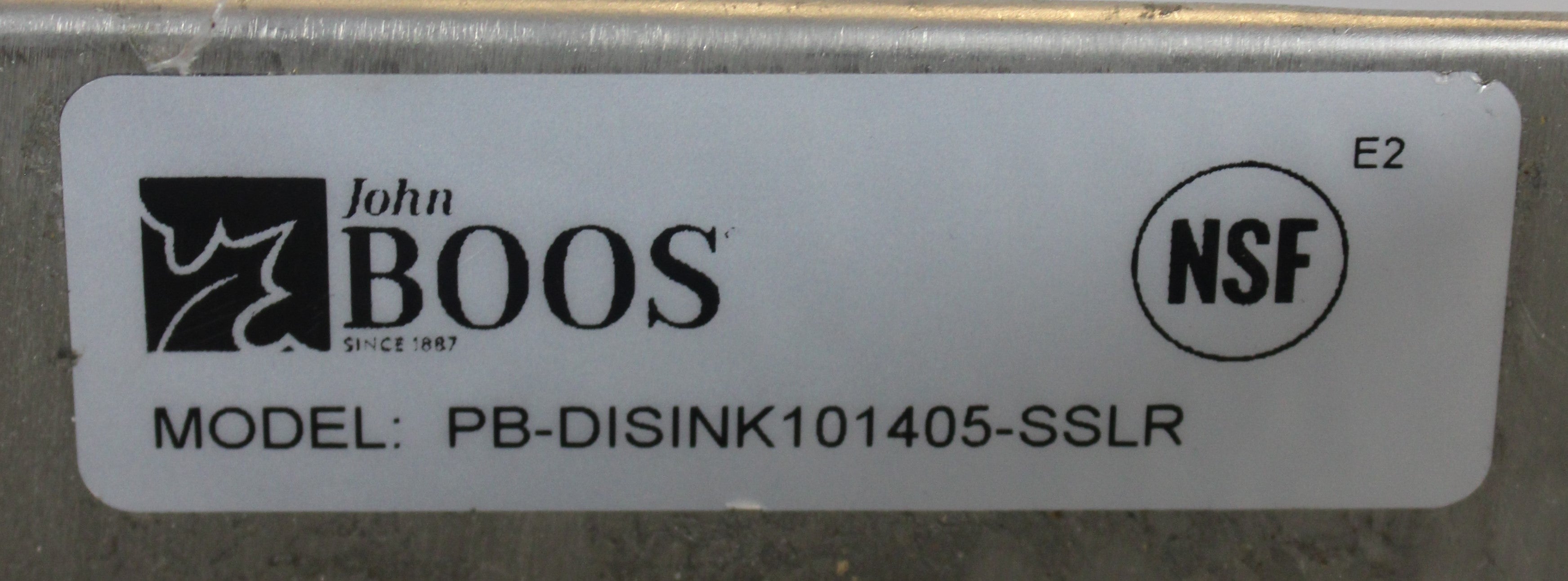 *Used* John Boos PB-DISINK101405-P-SSLR Drop-In Hand Sink 1 Compart. 10"W