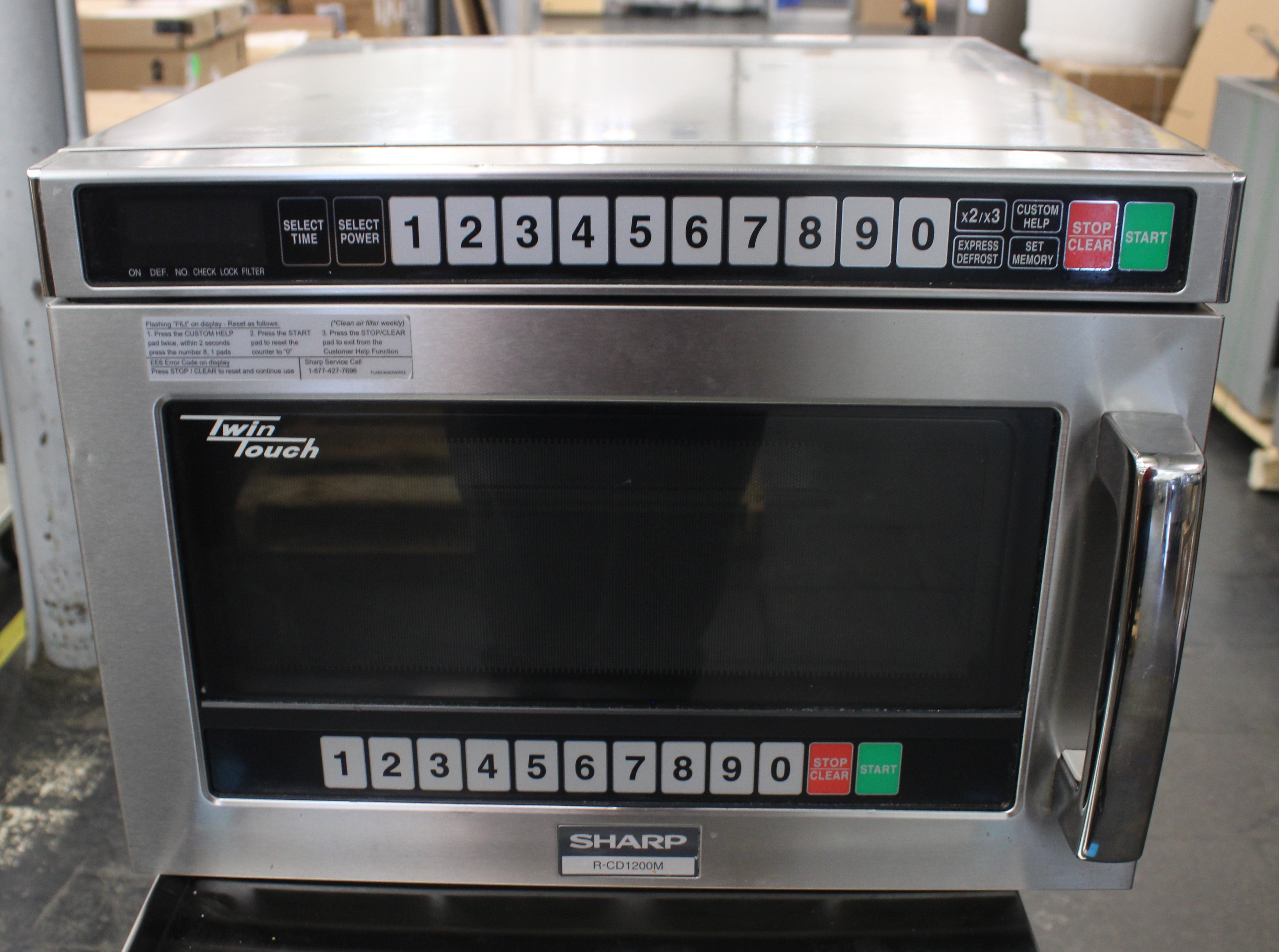 *Used* Sharp RCD1200M Twin Touch Heavy Duty Commercial Microwave Oven