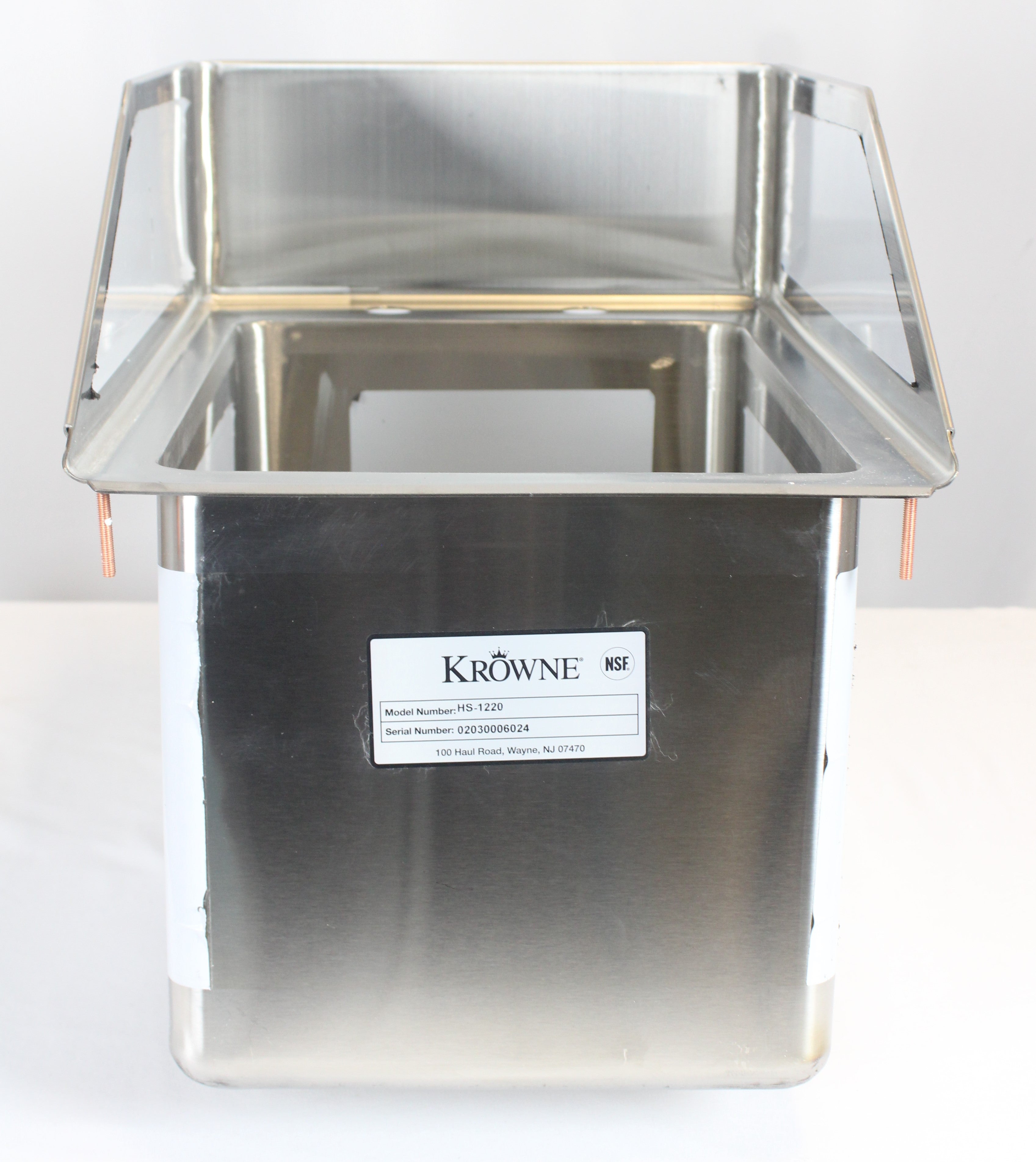 *Ding & Dent* Krowne HS-1220 Drop-In Hand Sink 10"W