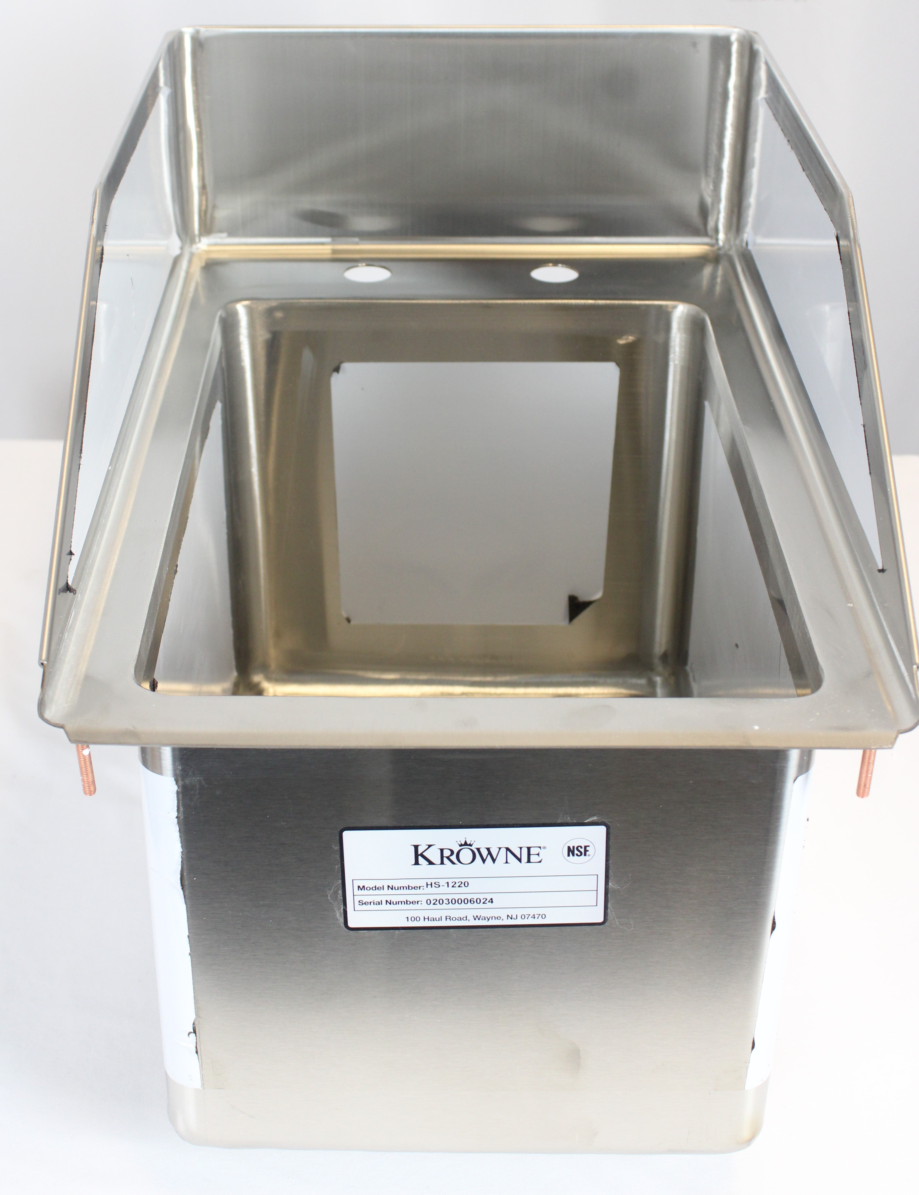 *Ding & Dent* Krowne HS-1220 Drop-In Hand Sink 10"W