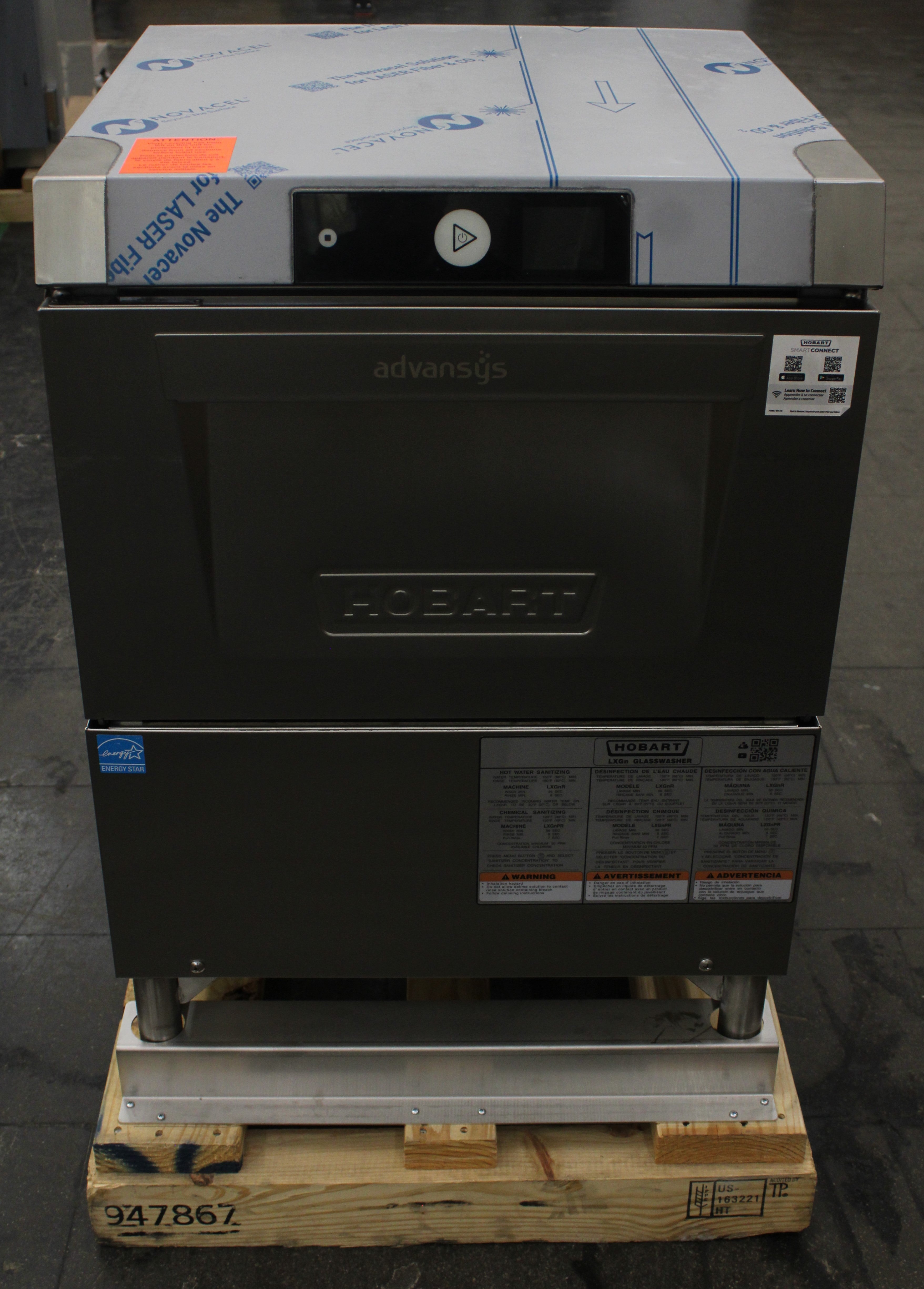 *Ding & Dent* Hobart LXGNR-2 Advansys Energy High Temperature Glass Washer