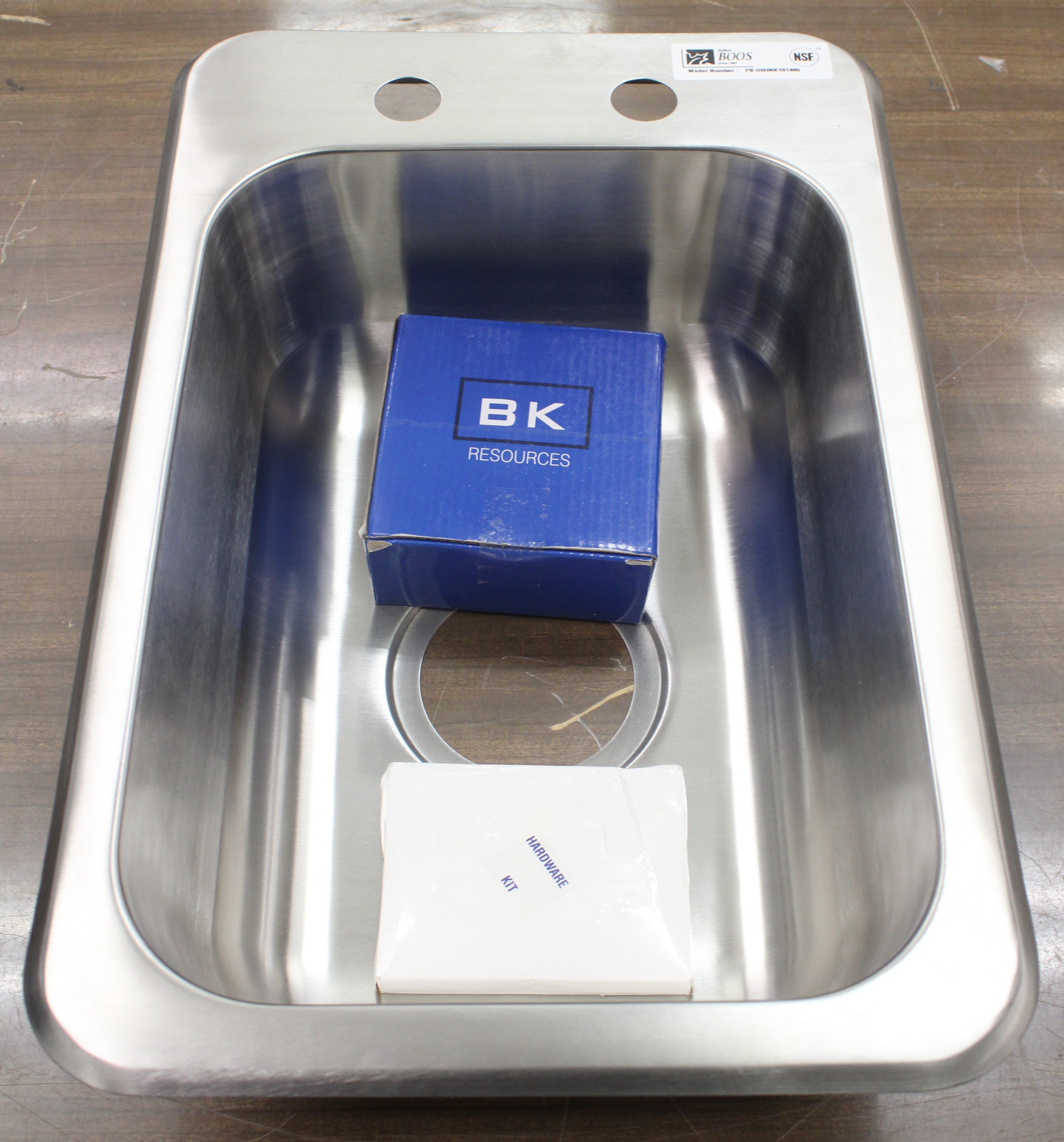 *Open Box* John Boos PB-DISINK101405 Pro-Bowl Drop-In Sink 1 Comp.