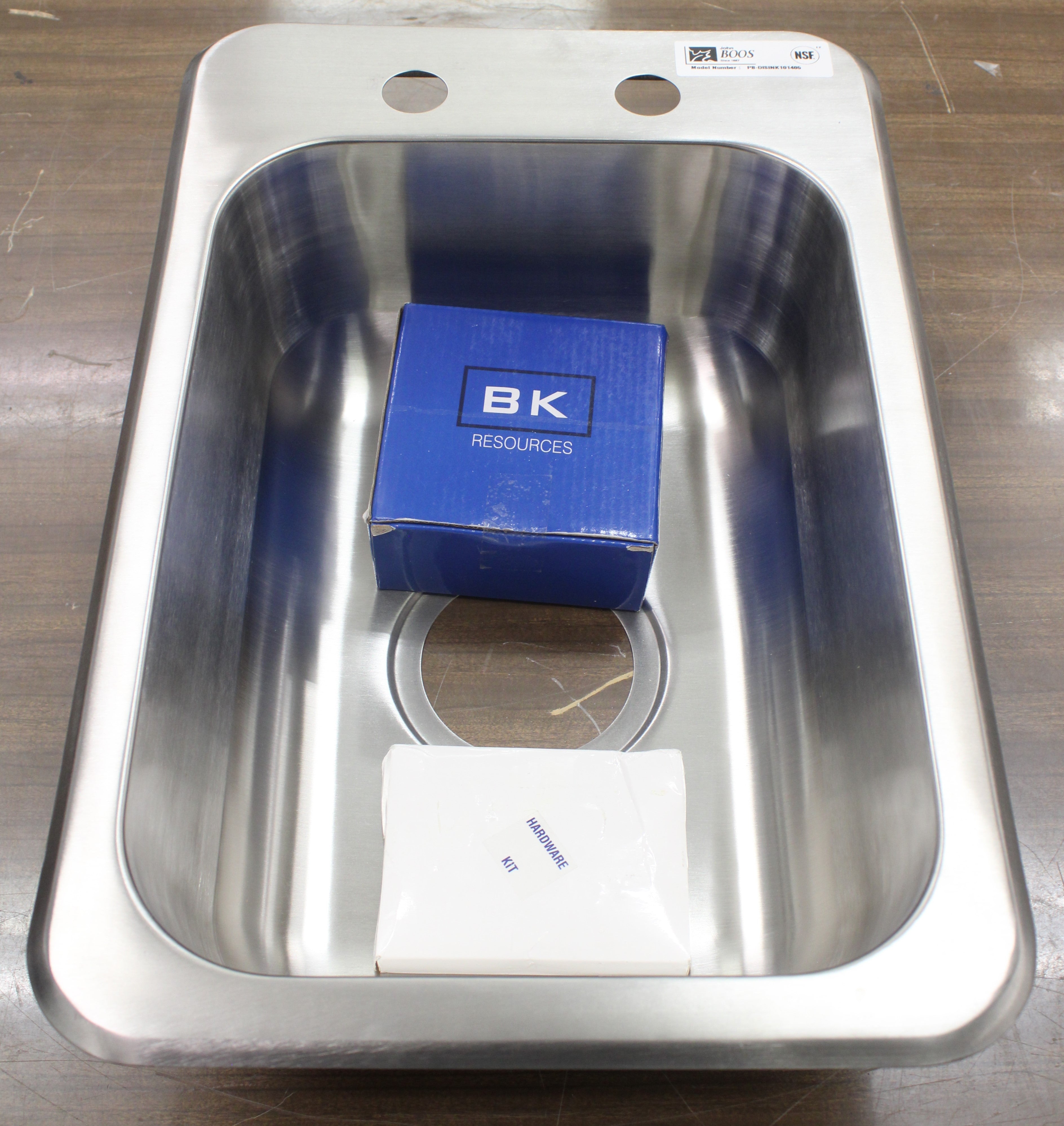 *Open Box* John Boos PB-DISINK101405 Pro-Bowl Drop-In Sink 1 Comp.