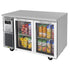 Turbo Air JUR-48-G-N 48" Glass Door Undercounter Refrigerator with Side Mount Compressor