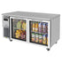 Turbo Air JUR-60-G-N 60" Glass Door Undercounter Refrigerator with Side Mount Compressor