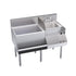 Krowne Metal KR24-W42L-10 Royal Series Underbar Ice Bin / Cocktail Station with Built-In 10-Circuit Cold Plate