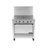 Garland M46S Master Series Heavy Duty Range, gas, 34", (2) 17" even heat hot tops