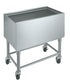 Krowne Metal MB-1830 18-1/2" Mobile Ice Bin / Ice Caddy with 97 lbs. Ice Capacity
