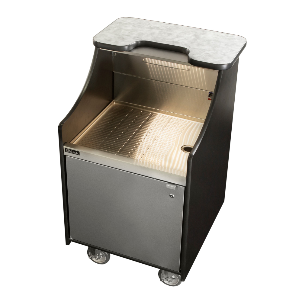 Perlick MOBS-24DSC Perlick Mobile Bar, 24" Drainboard Storage Cart