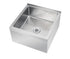 Krowne Metal MS-2424 Stainless Steel Floor Mop Sink with 21" x 21" x 9" Deep Bowl