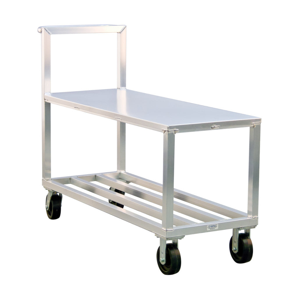 New Age NS557A Mobile 21" Flat Shelf Truck - 3000 lb. Capacity