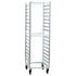 New Age NS648 Mobile Full Height 21" Poly Box Rack with Slides on 3-1/2" Centers