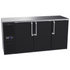 Krowne Metal NS72L Three Section 72" Narrow Self-Contained Back Bar Storage Cabinet with Refrigeration Mounted on Left