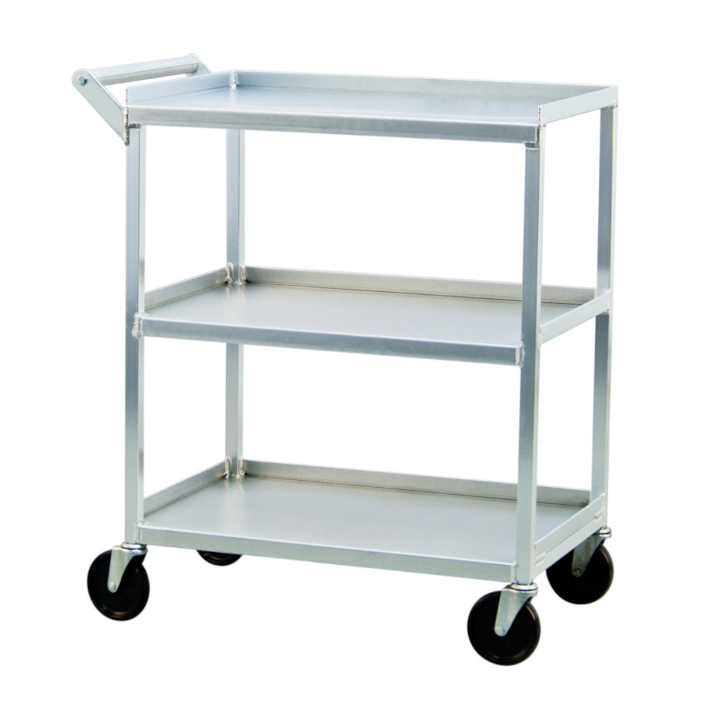 New Age NS745 Open Design 18-1/2" Bussing Cart, Three Shelves - 350 lb. Capacity