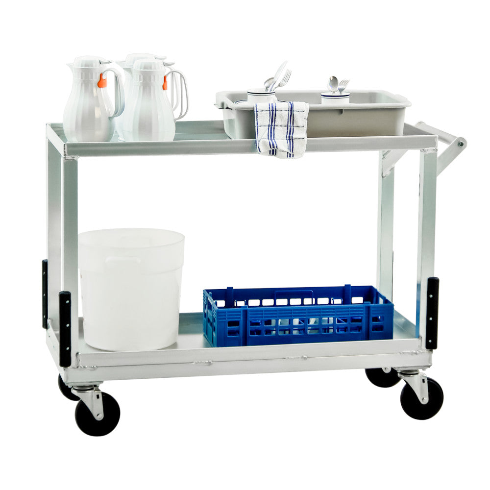 New Age NS765 Transport Utility Floral Cart with Open Base and Two Shelves