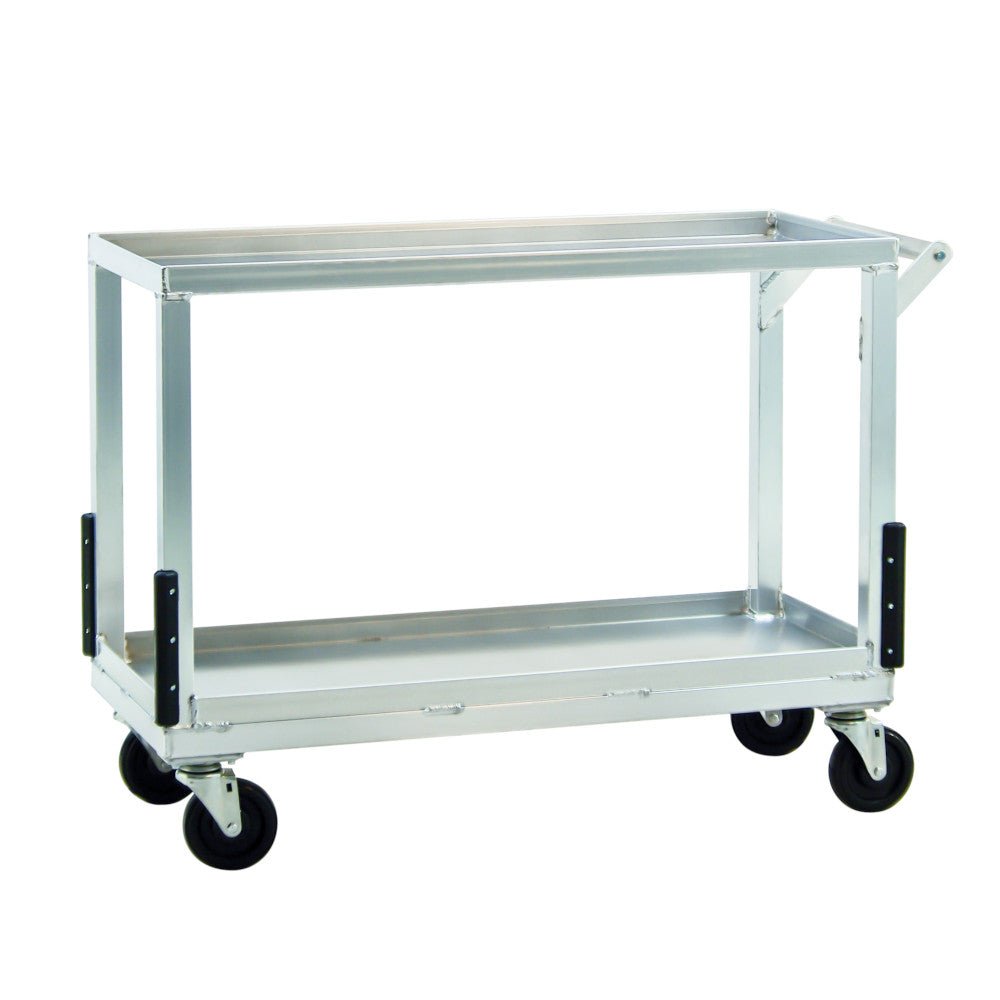 New Age NS765 Transport Utility Floral Cart with Open Base and Two Shelves