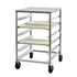 New Age NS834 Mobile Half-Height 23.13" Single Tray Rack, Stainless Steel Top