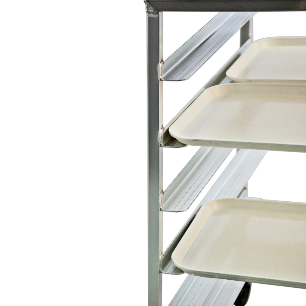 New Age NS834A Mobile Half-Height 23.13" Single Tray Rack - No Top