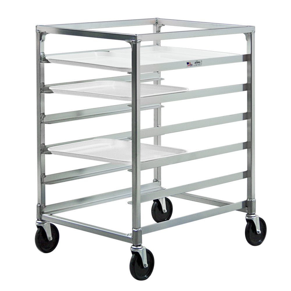 New Age NS834A Mobile Half-Height 23.13" Single Tray Rack - No Top