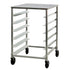 New Age NS834 Mobile Half-Height 23.13" Single Tray Rack, Stainless Steel Top