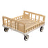 New Age NS926 Aluminum 29-3/4" Basket Transport Trolley Dolly / Cart