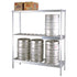 New Age NS933 60" Keg Storage Rack with Three "T"-Bar Shelves