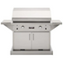 TEC PFR2NTCABS 44" Patio On Stainless Cabinet With Side Shelves (64"), Natural Gas Freestanding Grill