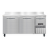 Continental Refrigerator RA68SNBS Refrigerated Base Shallow Depth Worktop Unit 68"W