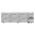 Continental Refrigerator RA93SN-U-D Undercounter Shallow Depth Refrigerated Base with Drawers 93"W