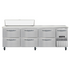 Continental Refrigerator RA93SN12-D Refrigerated Base Shallow Depth Sandwich Unit 93"W