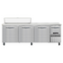 Continental Refrigerator RA93SN12 Refrigerated Base Shallow Depth Sandwich Unit 93"W