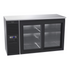 Krowne Metal SD60L Two Section Sliding Door Refrigerated Back Bar Storage Cabinet