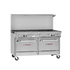 Southbend 4602AD-2CR Ultimate Range, gas, 60", 6 non-clog burners, wavy grates, 2