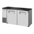 True TBB24-60-2S-Z1-BST-S-1 60" Stainless Steel Under Bar Cooler with Galvanized Top and Two Solid Doors