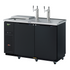 Turbo Air TCB-2SBD-N6 Black 59" Club Top Beer Dispenser
