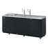 Turbo Air TCB-4SBD-N Black 90" Club Top Beer Dispenser