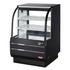 Turbo Air TCGB-36DR-W(B) 36-1/2" Curved Glass Dry Bakery Display Case