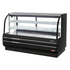 Turbo Air TCGB-72DR-W(B) 72-1/2" Curved Glass Dry Bakery Display Case