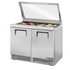 True TFP-48-18M-FGLID~SPEC3 Refrigerated Counter, Mega Top Sandwich / Salad Unit