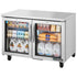 True TUC-48G-HC~FGD01 Two Section Glass Door Undercounter Refrigerator