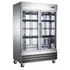 Adcraft USRF-2D-G U-STAR Two Section Reach-In Glass Door Refrigerator