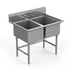 Winholt WS2T2424 Two Compartment Sink