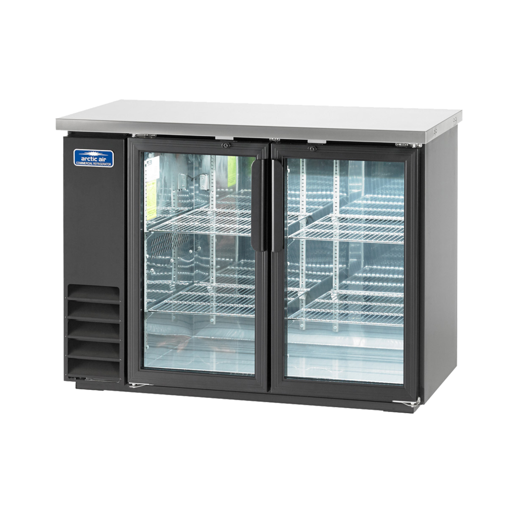 Arctic Air ABB48G Two Section 49" W Back Bar Cooler with Glass Doors